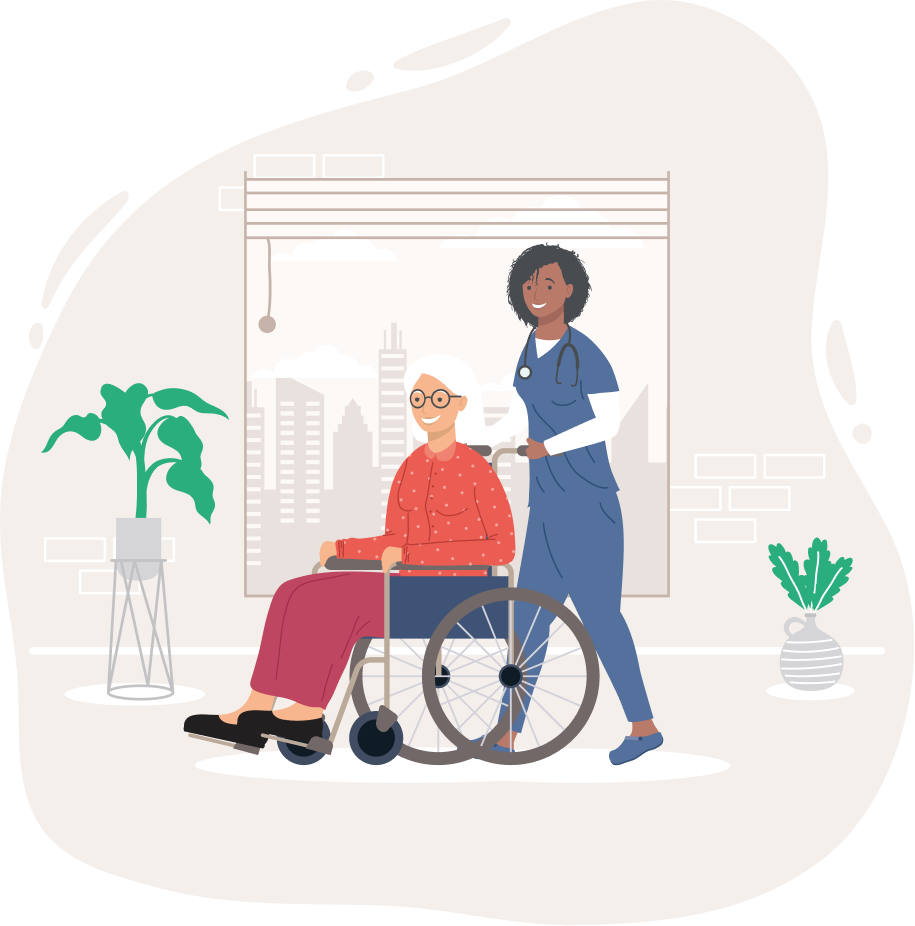 Medicaid CAS Program - Caregiver with Patient