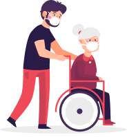 Find caregiver illustration